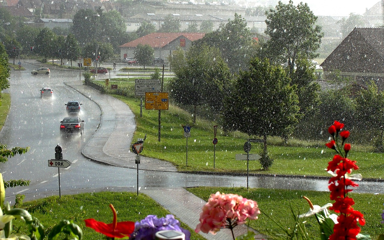 chuva de granizo